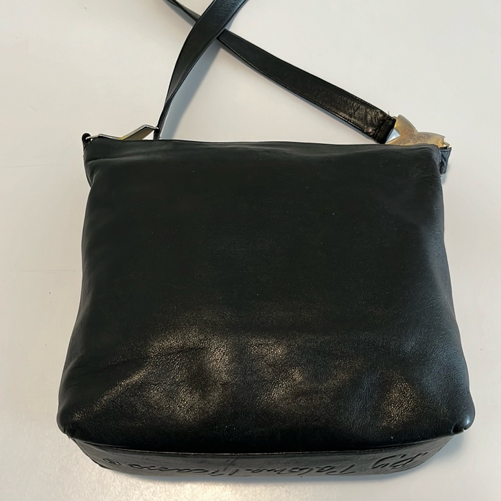 Vintage Paloma Picasso Shoulder bag or purse - black leather- made in Italy - Picture 4 of 10